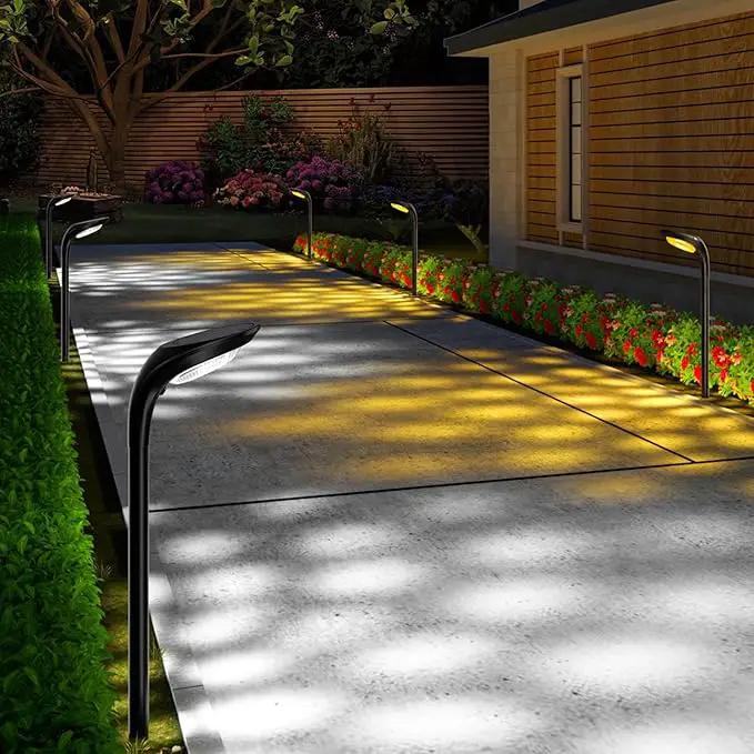 JSOT Solar Garden Lights - 6 Pack Solar Pathway Lights Path Light Landscape Lighting for Outside Yard Backyard Driveway Walkway by GreenHaven Gardens