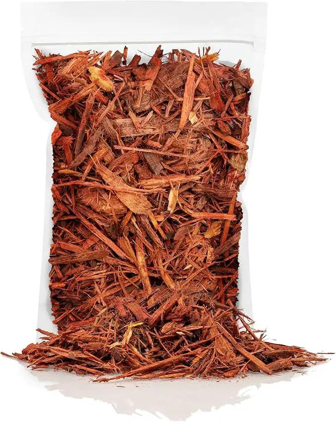 Organic Red Mulch by Gardenera - Boost Soil Health and Suppress Weeds for Thriving Plants - 2 QUARTS by GreenHaven Gardens