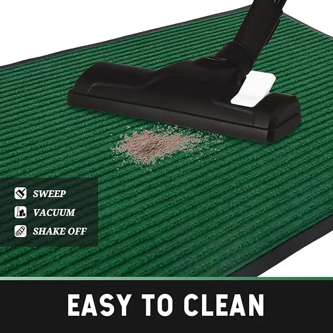 fani Heavy Duty Large Outdoor Indoor Entrance Doormat Grass Green Waterproof Low Profile Entrance Rug Front Door Mat Patio Anti-Skid Rubber Back, 31x47 inch (Grass Green) by GreenHaven Gardens