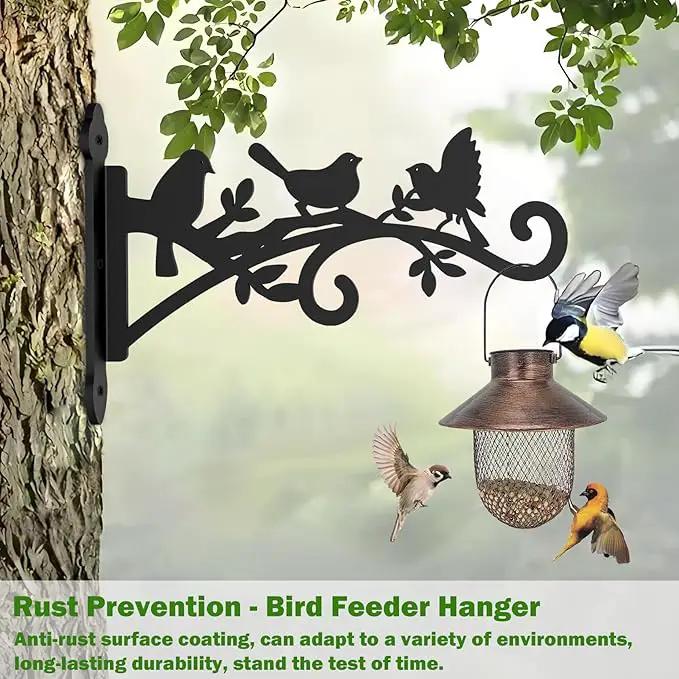 2 Pack Hanging Plant Hanger Outdoor 12-in Bird Feeder Wall Hooks - Heavy Duty Metal Plant Bracket Hook for Hanging Flower Baskets,Wind Chime by GreenHaven Gardens