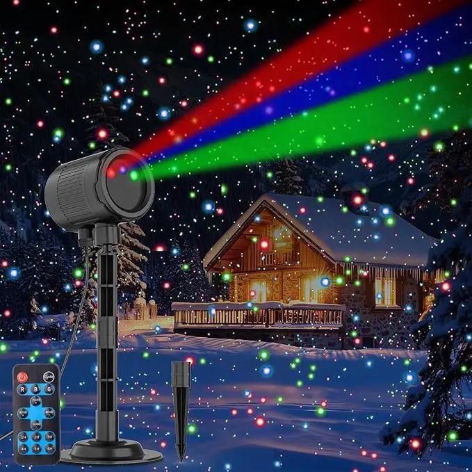 Christmas Laser Lights, RGB Laser Projector Light with RF Remote,Timer, Christmas Decorations Holiday Gift Projector for Xmas Home Garden Yard Party Outdoor Indoor Lights Show by GreenHaven Gardens
