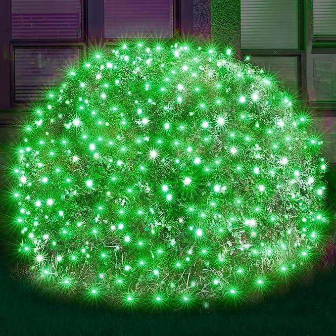 Led Christmas Net Lights Outdoor Christmas Decorations 120Led 6Ftx4Ft Connectable Waterptoof Mesh Net Lights for Trees Bushes Wedding Garden Outdoor Christmas Decorations (Green) by GreenHaven Gardens