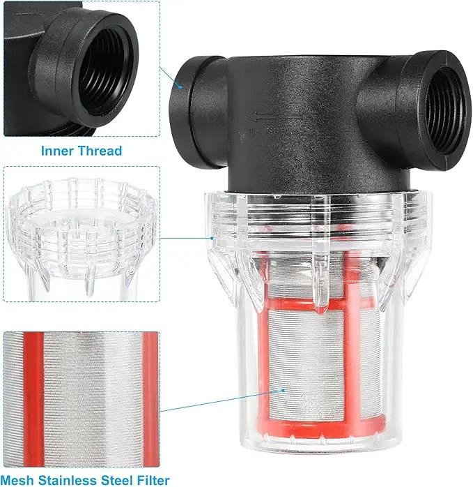 PATIKIL 3/4 Inch Water Pump Strainer Filter, Pipe Water Pump Strainer with 200 Mesh Stainless Steel Filter Screen for Irrigation Garden by GreenHaven Gardens