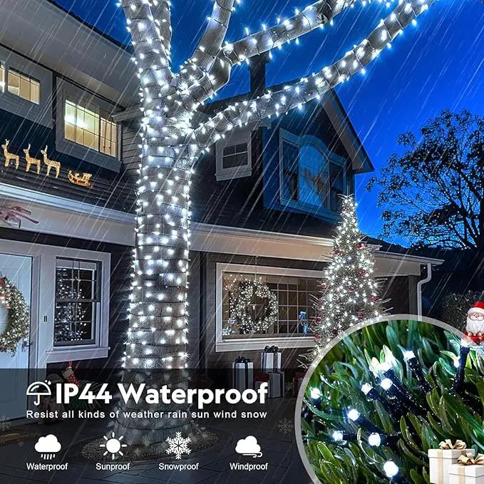 JMEXSUSS 800 LED White Christmas Lights Outdoor, 272ft 8 Modes Christmas Tree Lights Green Wire, Waterproof Led Christmas String Lights for Outside Indoor Xmas Party Tree Decor by GreenHaven Gardens