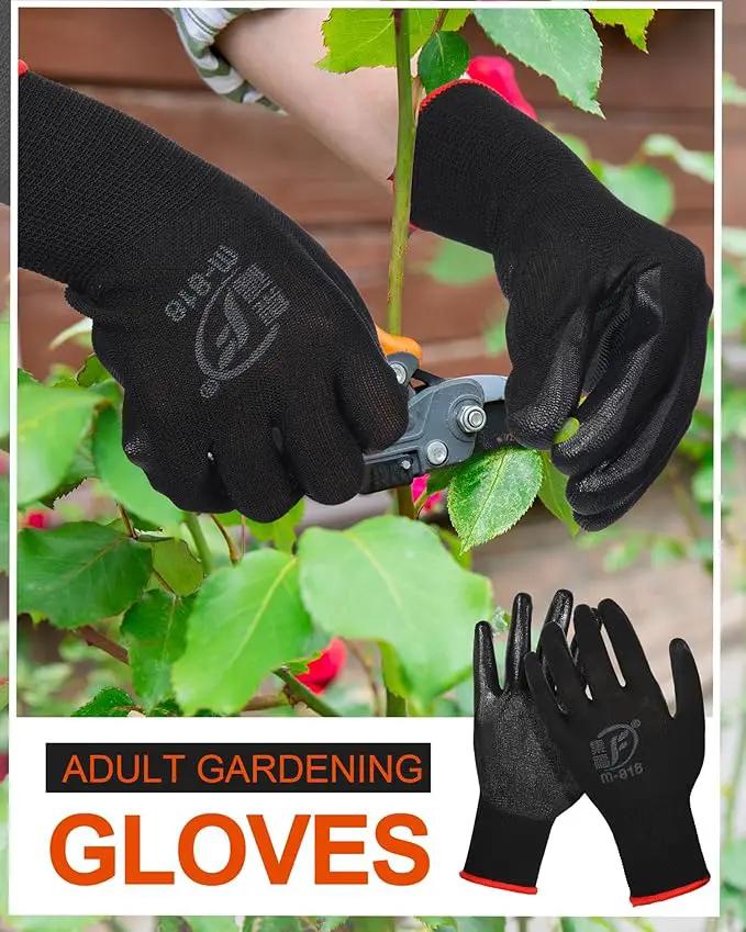 Nuogo 48 Pairs Gardening Gloves for Men Women Rubber Coated Safety Work Gloves Bulk for Gardening Construction Work by GreenHaven Gardens