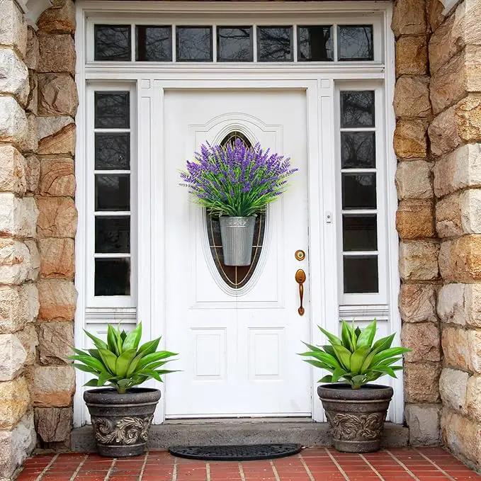 Artificial Agave Plants,Large UV Resistant Fake Agave Planters for Indoor and Outdoor Decorating Artificial Plants for Outdoors Plants(2Pack, 22") by GreenHaven Gardens