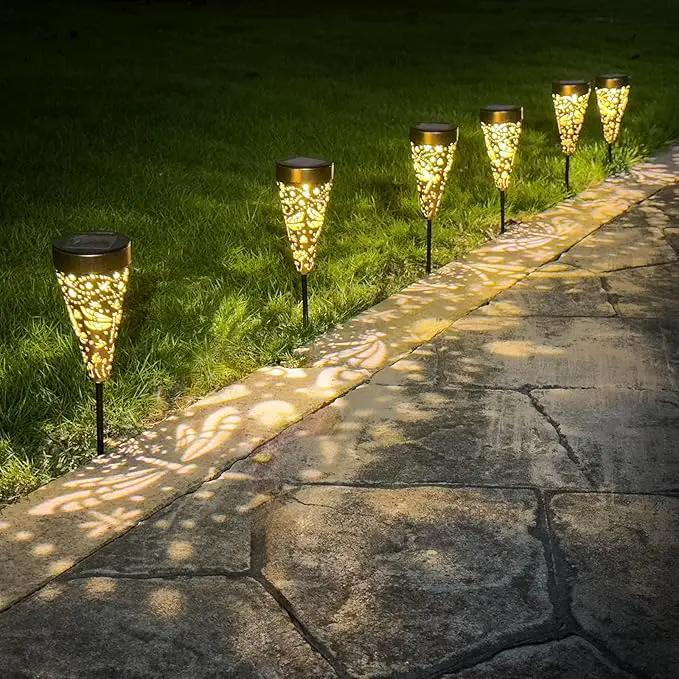 2-Pack Dragonfly Outdoor Solar Pathway Lights, Metal Garden Path Decorations, Waterproof Landscape Lighting for Yard, Lawn, Walkway – Gifts for Women, Mom, Grandma by GreenHaven Gardens