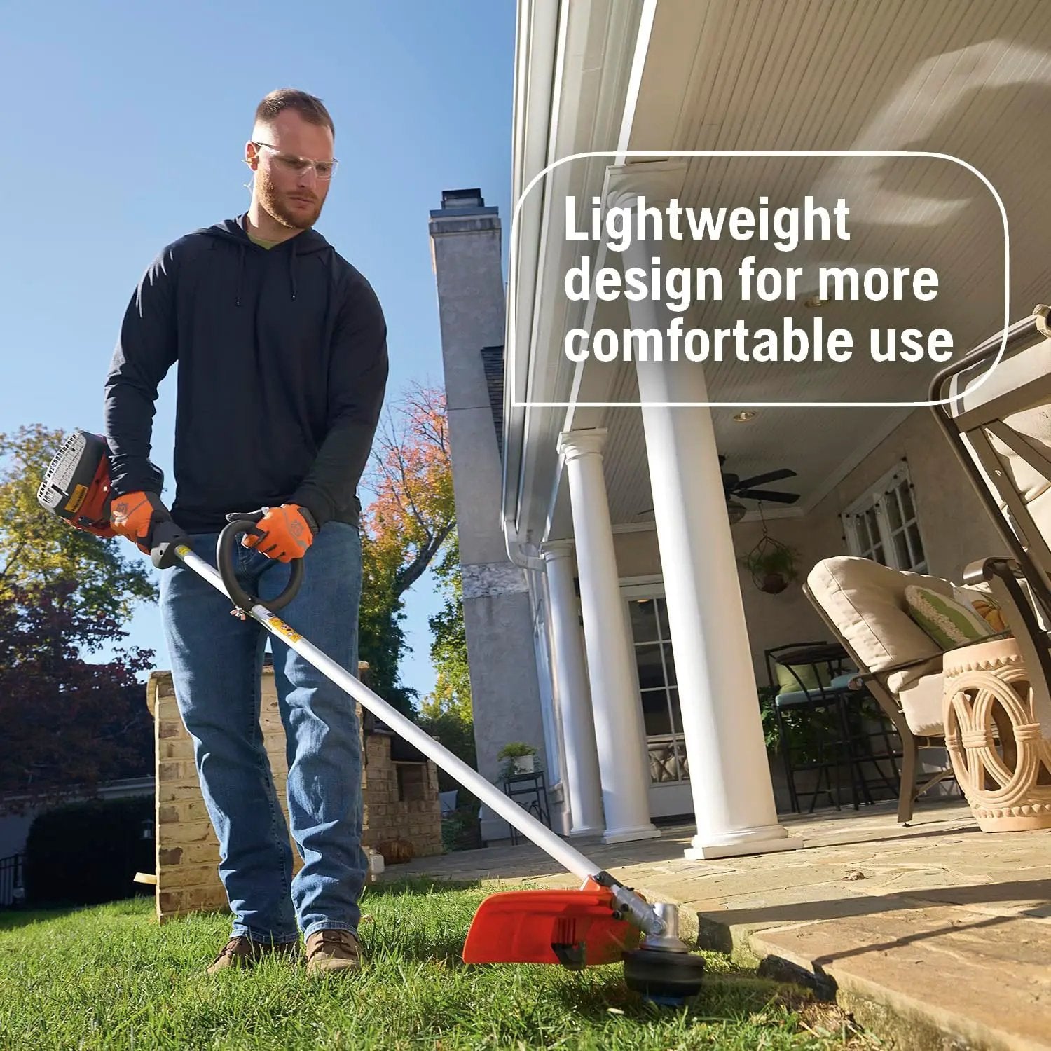 Husqvarna 122L Gas String Trimmer, 22-cc, 2-Cycle, 17-Inch Straight-Shaft Gas Weed Eater with Lightweight Design and T25 Trimmer Head by GreenHaven Gardens