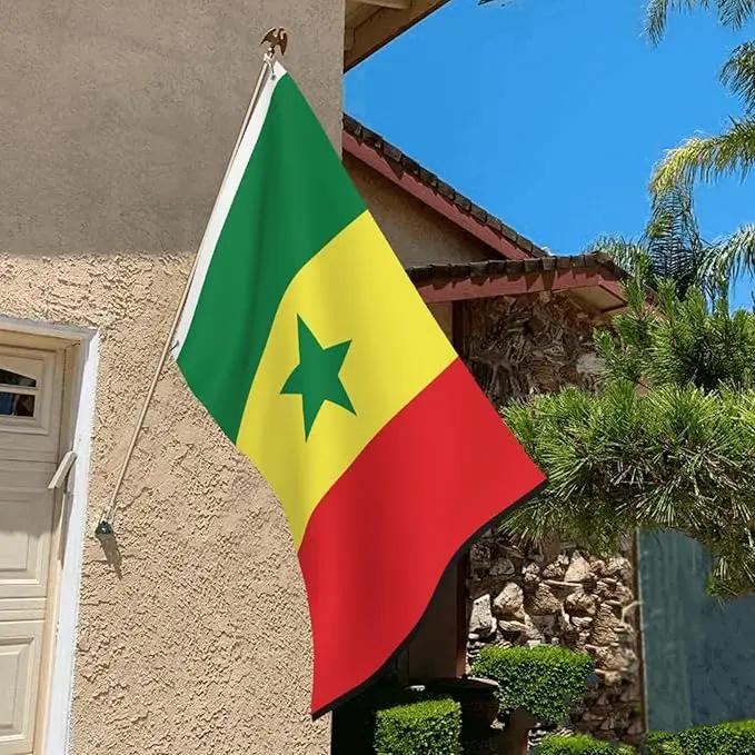 Senegal Senegalese Flag Garden Yard House 2x3 ft Flags Double Sided Print Banner Indoor Outdoor Party Home Decorations for Boat Dorm House Balcony by GreenHaven Gardens