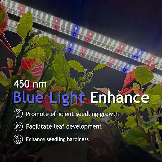 DYMOND Boostgro LED Seed Starter Grow Light 3FT Full Spectrum Linkable 5000k Daylight + 660nm Red + 450nm Blue Indoor Plant Lighting Fixture by GreenHaven Gardens