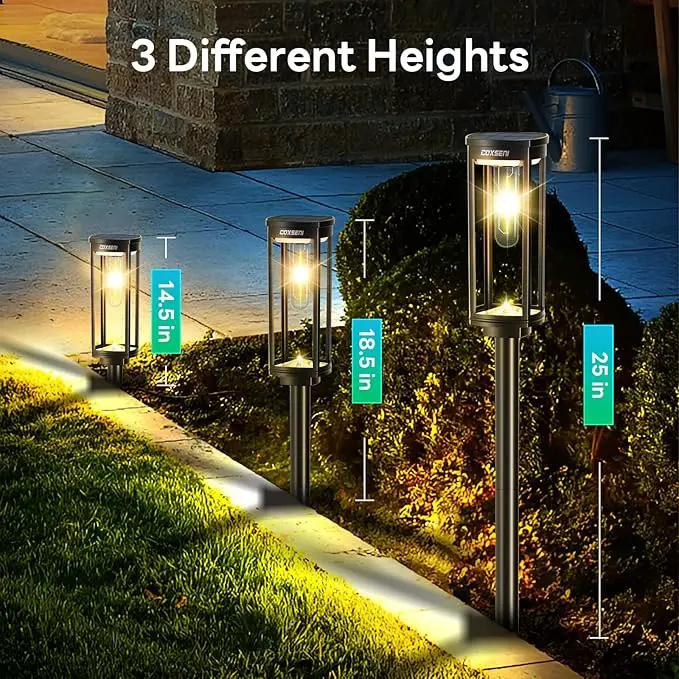 Solar Pathway Lights Outdoor 8 Pack, Bright Solar Path Lights Outside Waterproof, Sidewalk Lights Solar Powered Landscape Light for Walkway Driveway Lawn Patio Yard Garden by GreenHaven Gardens