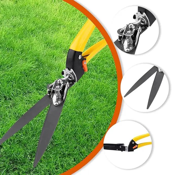 Upgraded Grass Shears, Grass Trimming Shears, Hand Grass Clippers, Gardening Scissors for Garden, Lawn Edges by GreenHaven Gardens