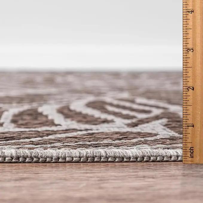 Keen Home Design Terrace Outdoor Throw Rug - 3x5 Washable Indoor/Outdoor Rug for Patio, Kitchen, Balcony, Beach, Garden, Deck and Porch, Size: 3'x5' by GreenHaven Gardens