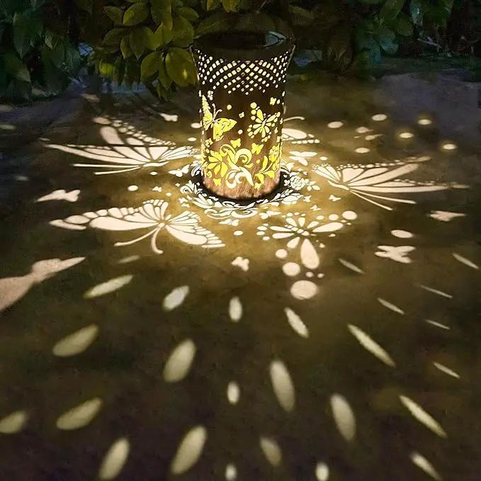 Butterfly Decorations Solar Lanterns for Outside, Gabroga Waterproof Hanging Solar Butter Fly Lights, Butterflies Gift for Women, Butterfly Outdoor Decor Lamp for Garden Patio Yard Table Pathway by GreenHaven Gardens