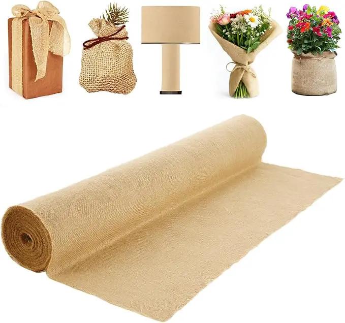 VEVOR Burlap Fabric Roll, 40” x 75 ft High Density Natural Jute Fiber Material for Outdoor Plant Care, Tree Wrap Roll, Decor, DIY Crafts, Wedding, Garden Weed Barrier, Plants & Trees Winter Covering by GreenHaven Gardens