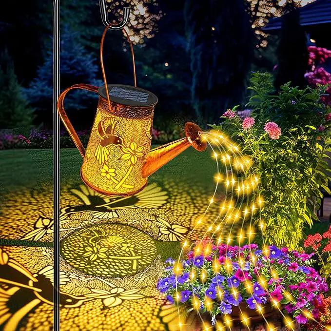 Solar Watering Can Lights,Hummingbird Mother's Day Gifts for Women Mom Grandma Birthday, Large Hanging Solar Lantern Waterproof Outdoor Garden Decorations for Yard Porch Landscape Patio Pathway by GreenHaven Gardens