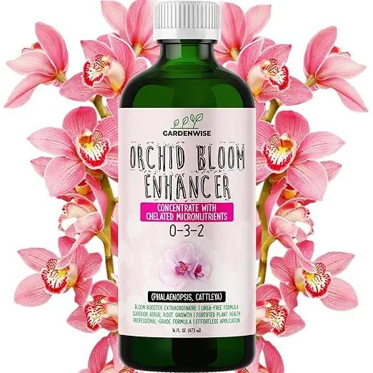 0-3-2 Giant Bloom: Orchid Bloom Enhancer - Orchid Bloom Booster - Orchid Food Fertilizer Concentrate - Chelated Nutrients for Healthy Flower & Reblooms (16 OZ) by GreenHaven Gardens