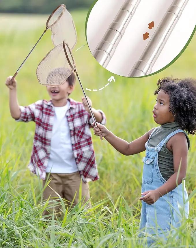 ROBUD Dual Kids Explorer Kit, Bug Catcher Kit with Bags Kit, Green Outdoor Exploration Set for Camping, Montessroi Toy for Kids Coming Closer to Nature，WRP29 by GreenHaven Gardens