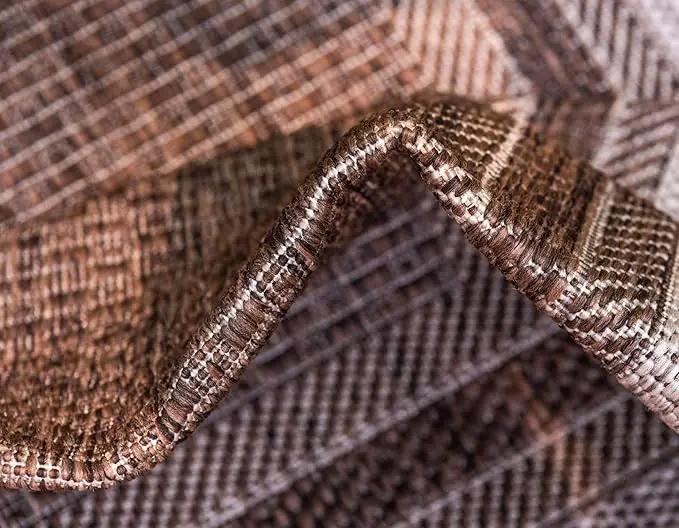 Unique Loom Outdoor Border Collection Area Rug - Soft Border (8' x 11' 4" Rectangle, Brown/ Ivory) by GreenHaven Gardens