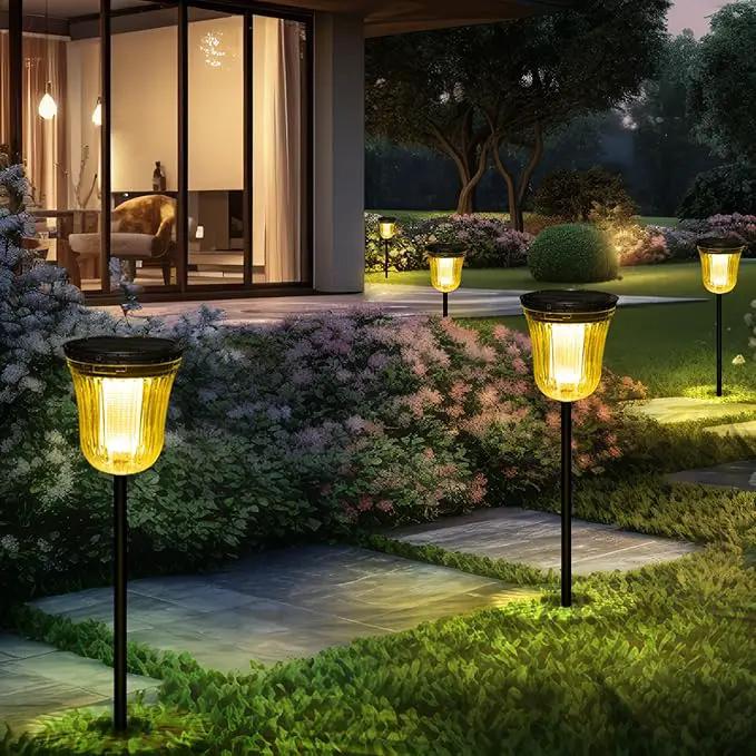 Solar Pathway Lights Outdoor, Solar Lights Outdoor Waterproof IP65, 200 LM Auto On/Off Solar Lights Garden,Outdoor Solar Lights for Yard Garden Walkway Driveway Path by GreenHaven Gardens