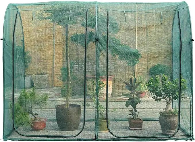 Poray Large Tunnel 8.2'x4' Plant Netting Cover, 6FT Tall Crop Cage Tomato Netting,Pest Guard Cover for Vegetables &Fruits,Durable Gardening Net for Plant and Animal by GreenHaven Gardens