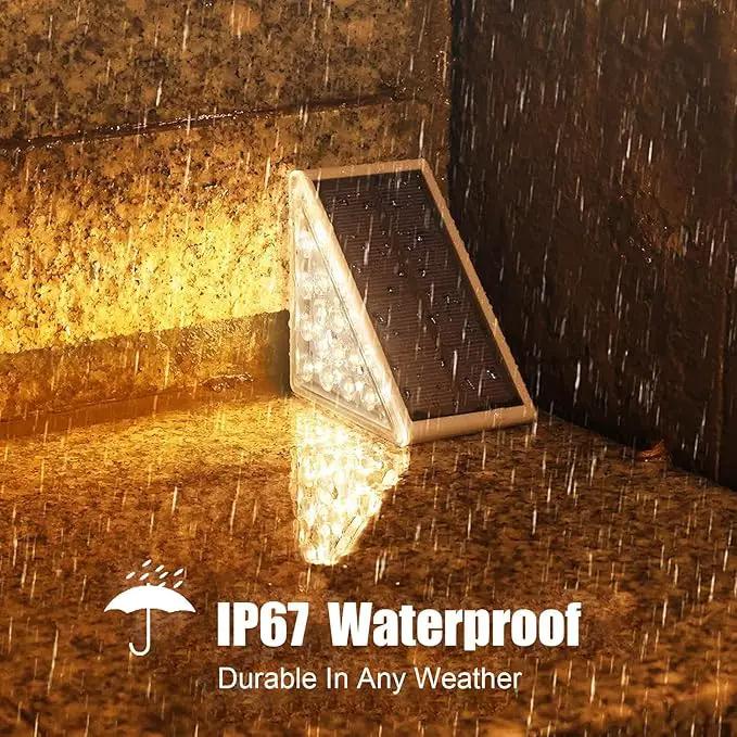 Solar Stair Lights Outdoor, 12 Pack Outdoor Solar Lights Waterproof IP67, Solar Step Lights for Outside, Patio, Decor, Yard, Garden, Front Door, Porch (Cool White) by GreenHaven Gardens
