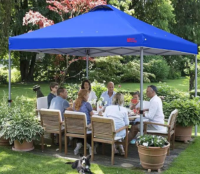 MASTERCANOPY Durable Pop-up Canopy Tent with Roller Bag (10x10, Blue) by GreenHaven Gardens