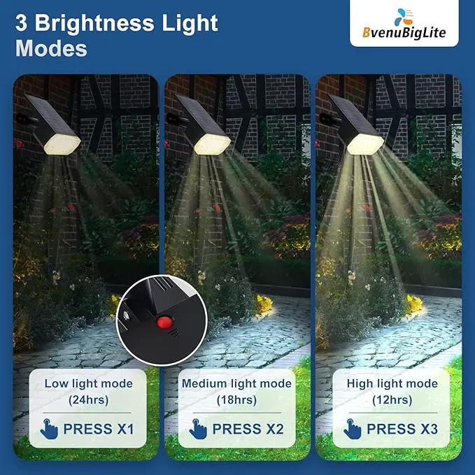 Waterproof Solar Lights Outdoor: IP65 Led Spot Light Decorations for Garden - 3 Lighting Modes Solar Powered for Yard - Dust to Dawn Uplighting Landscape Pathway Drive Patios 6PC Warm by GreenHaven Gardens