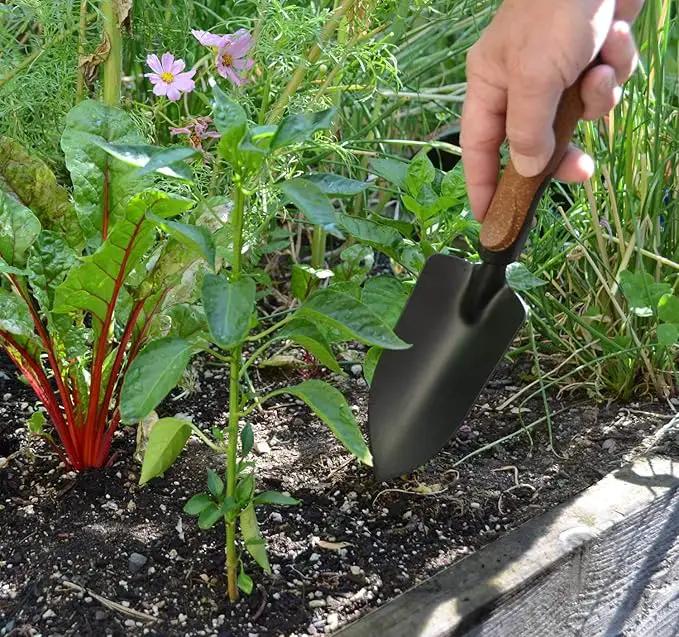Olmsted Forge Garden Tool Set, 5 Pieces, Heavy Duty Powder Coated Steel, Cork Handle by GreenHaven Gardens