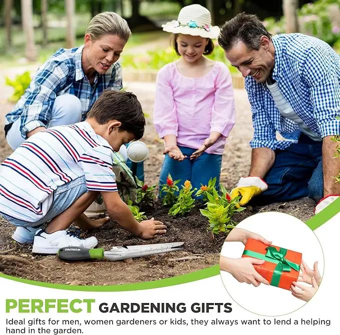 WORKPRO Hand Weeder Puller, 5-in-1 Stainless Steel Garden Trowel with Soft Handle, Gardening Weeding Tool for Easy Weeder Removal, Planting, Weeding, Flower & Vegetable Care in Garden Lawn Yard by GreenHaven Gardens