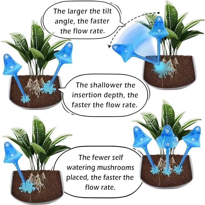 Plant Self Watering Globes Bulbs Planter Insert Automatic Plastic Watering Devices Plant Waterer Spikes for Indoor Outdoor,Self Irrigation System Lasts for One Week by GreenHaven Gardens