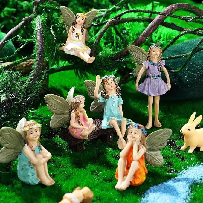 Roowest 16 Pcs Garden Accessories Miniatures Fairies Kit Resin Hedgehogs Cute Tiny Mushroom Miniature Figurines Mini Garden Lawn Yard Micro Landscape Ornaments for Home Decorations Outside by GreenHaven Gardens