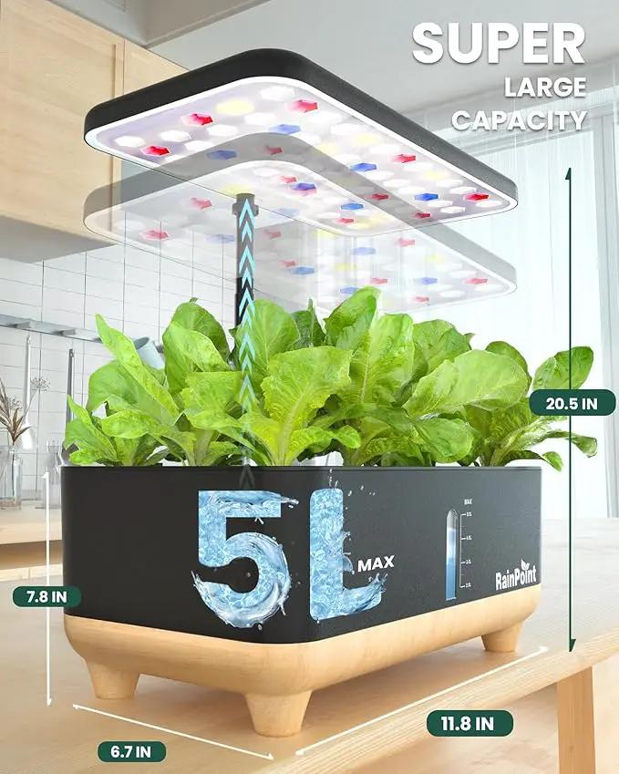 RAINPOINT Indoor Hydroponics Growing System,13 Pods Hydroponic Garden Planter, Vegetable Growing System Kit, Kitchen for Women, Hydro Garden Herb Grower by GreenHaven Gardens