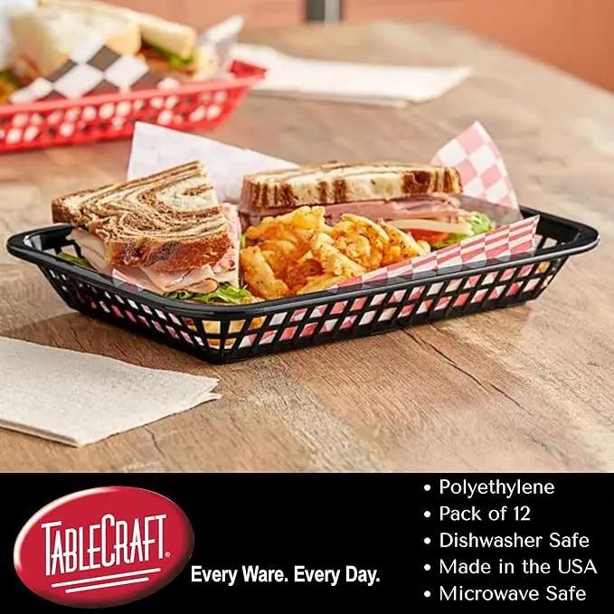 TableCraft Products C1079R Cash and Carry Large Grande Basket, Red (Pack of 12) by GreenHaven Gardens