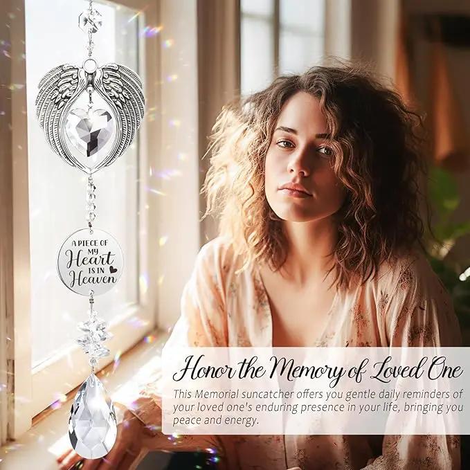 Sympathy Gifts for Loss of Loved One Mom Dad Daughter Son, Unique Memorial Gifts Crystal Suncatcher Bereavement Gift Idea - Grief Condolence Sorry for Your Loss Funeral, Miscarriage Gifts for Mothers by GreenHaven Gardens