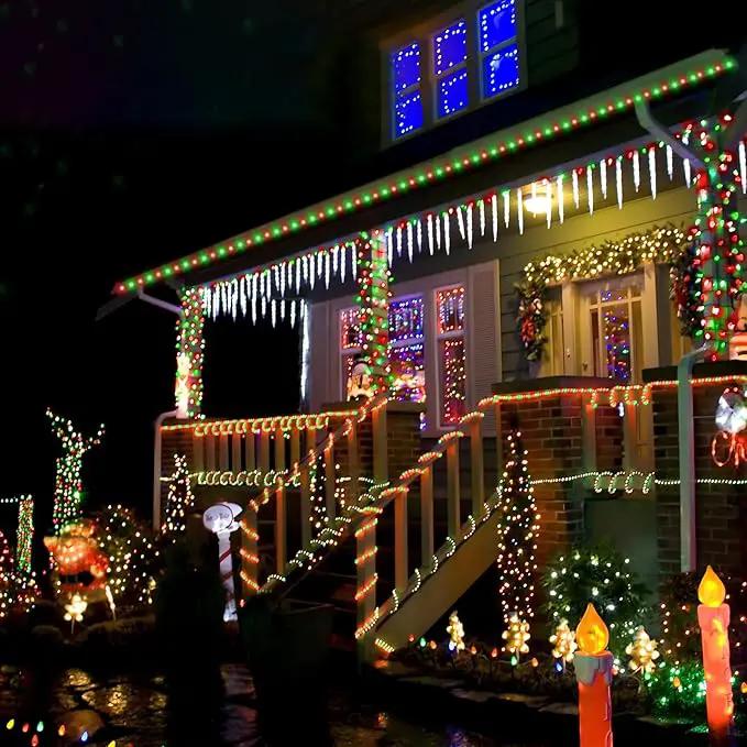50ft LED Rope Lights Outdoor, 360 LED Connectable and Flexible Tube Lights with 8 Modes, Waterproof LED Rope Lighting for Garden Patio Pool Bedroom PartyIndoor Outdoor Christmas Decor (Red & Green) by GreenHaven Gardens