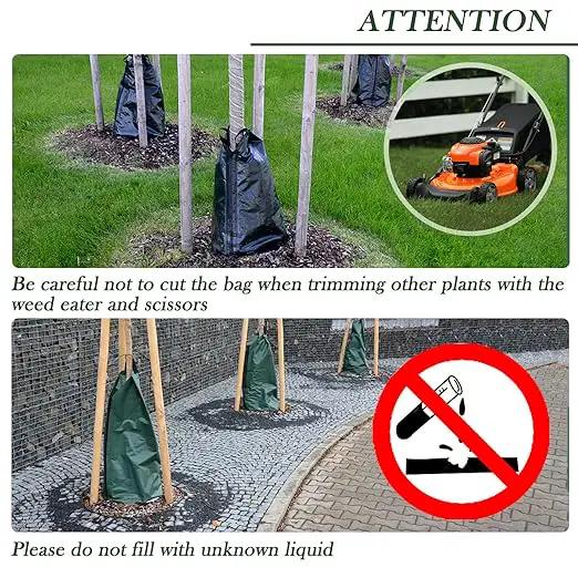 8 Pack 20 Gallon Capacity Watering Bags for Tree, 6-8 Hours Slow Release Tree Water Bags, Reusable Tree Watering Bag, Premium PVC Gator Bags for Healthier Trees, Sapling, Plant by GreenHaven Gardens