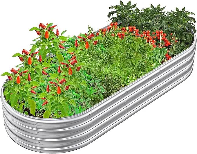 6x2.3x1ft Raised Garden Bed for Flowers, Outdoor Raised Planter Box, Backyard Raised Garden Bed for Plant by GreenHaven Gardens