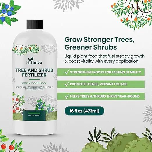 16oz Tree and Shrub Plant Food - Makes 16 Gallons of Tree and Shrub Fertilizer, Liquid Plant Fertilizer for Healthy Roots, Foliage & Year-Round Growth, Nutrient-Rich Formula for All Trees & Shrubs by GreenHaven Gardens