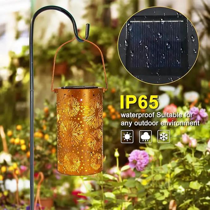 Mothers Day Gifts, 2 Pack Fireworks Solar Lanterns Outdoor Hanging Lantern Lights, Waterproof LED Garden Decorative Light for Patio Yard Pathway Lawn Front Porch Tree by GreenHaven Gardens
