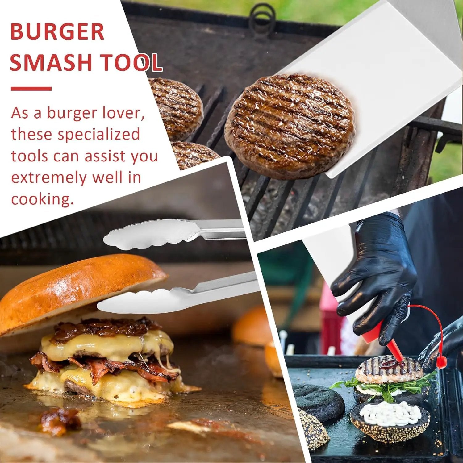 25Pcs Griddle Accessories Kit, Leonyo Flat Top Grill Accessories for Outdoor, Professional BBQ Griddle Tools Smash Burger Press Kit with Enlarged Spatulas Scraper, Basting Cover - PP Handle by GreenHaven Gardens