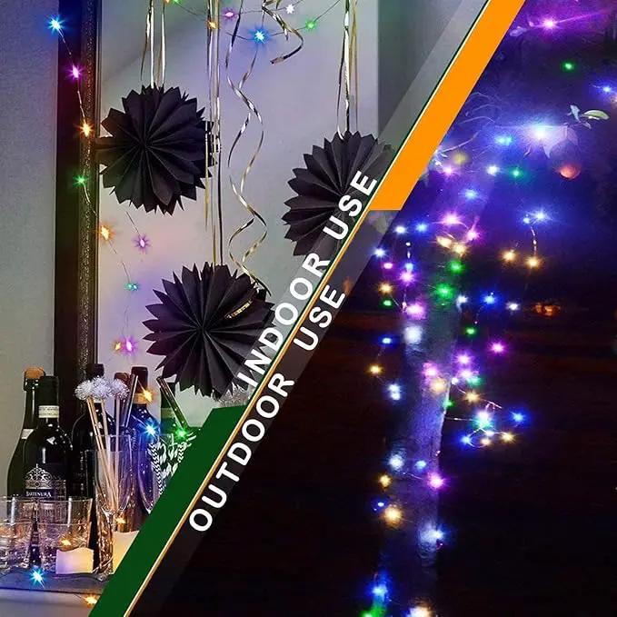 RUICHEN Multicolor Dimmable Fairy Lights Plug in, 99 Ft 300 LED Twinkle String Lights with Remote, Waterproof Silver Wire Firefly Lights for Bedroom, Patio, Yard, Christmas, Easter, Wedding, Party by GreenHaven Gardens