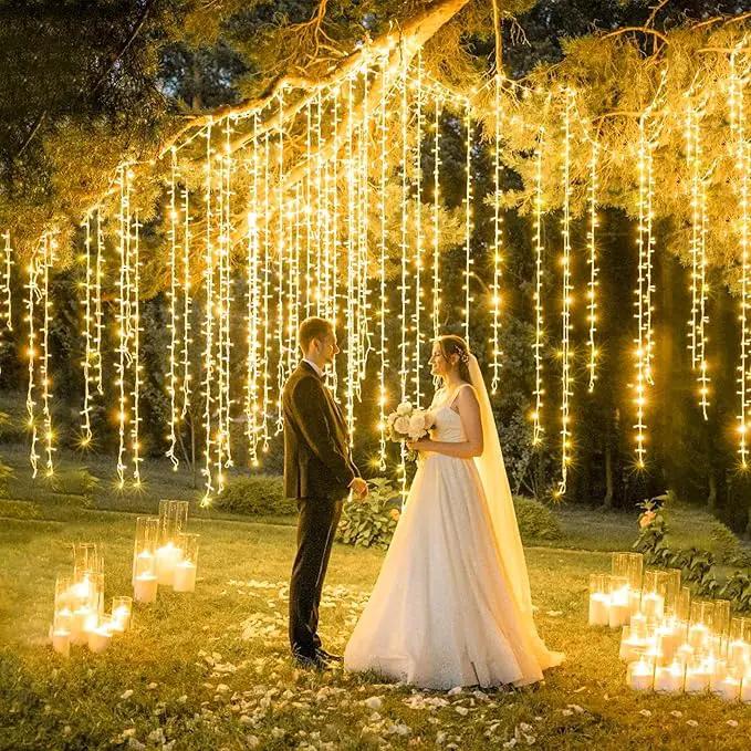 Christmas String Lights Indoor Outdoor Waterproof, Warm White String Lights Clear Wire 8 Modes, 165FT 500 LED Fairy Twinkle Lights Plug in for Bedroom Xmas Tree Holiday Party House Decorations by GreenHaven Gardens