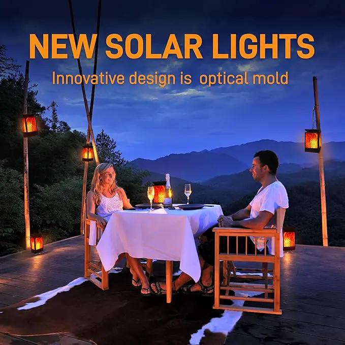 Solar Lanterns Outdoor Waterproof, 3 Modes Changing Flickering Flame Upgraded Solar Lights, Auto On/Off Solar Powered Hanging Lanterns for Patio, Yard, Garden Decor by GreenHaven Gardens