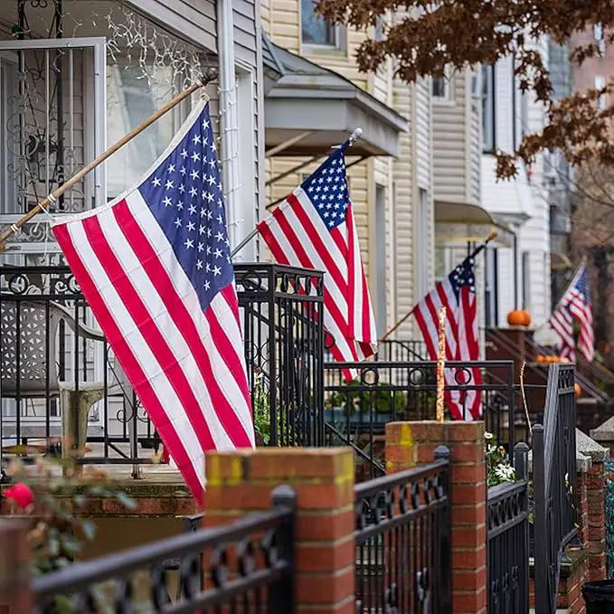 American Flag 8x12 Ft, Outdoor Premium US Flags, Heavy Duty Durable, 420D Oxford Nylon, Embroidered Stars, Brass Grommets by GreenHaven Gardens