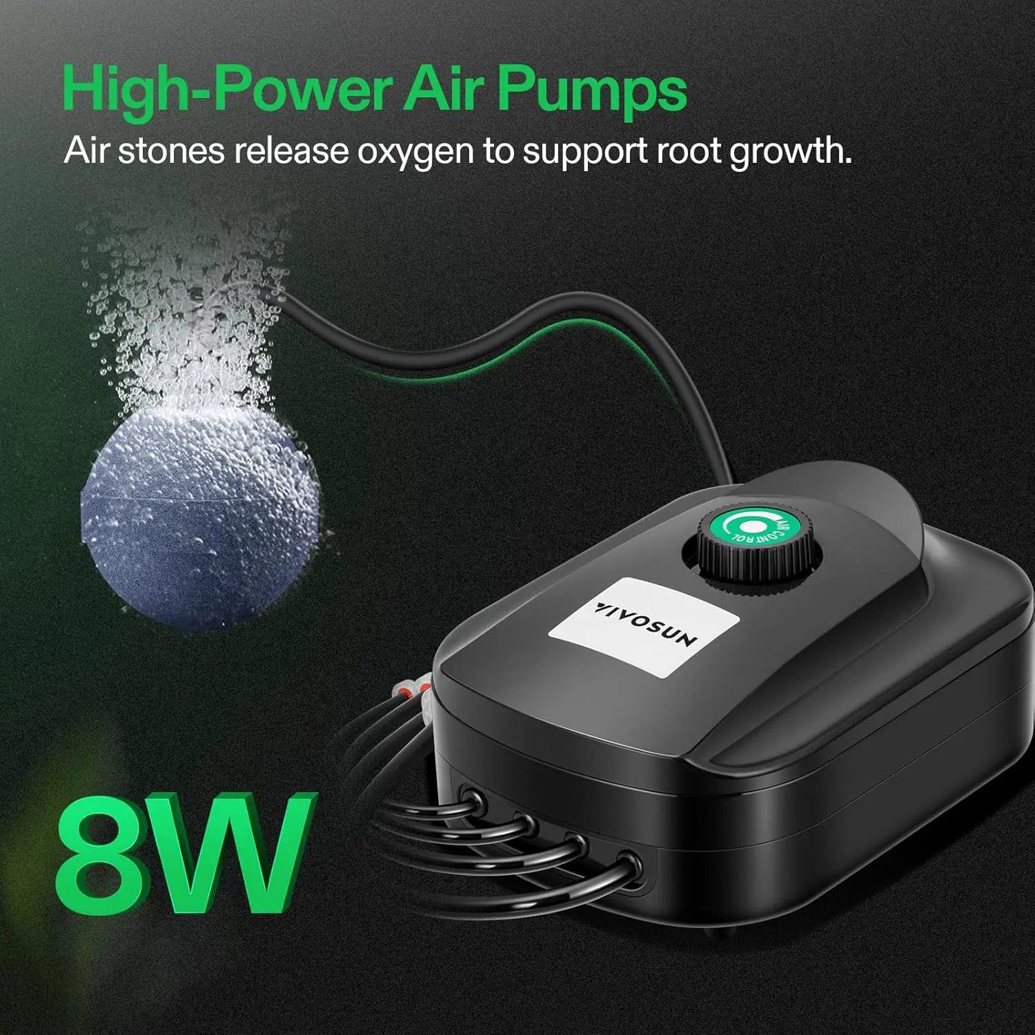VIVOSUN DWC Hydroponics Grow System with Top Drip Kit, 5-Gallon Deep Water Culture, Recirculating Drip Garden System with Multi-Purpose Air Hose, Air Pump, and Air Stone (2 Buckets + Top Drip Kit) by GreenHaven Gardens