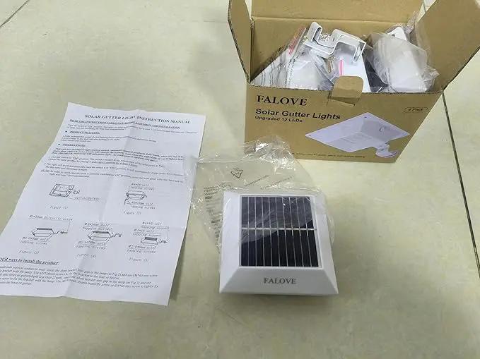 4 Pack White Solar Powered Gutter Lights Outdoor Decorative Waterproof 12 LEDs Yard Lamp for Lighting Fence, Railing, Outside Wall, Deck, Garden, Path, Backyard, Walkway, Patio, Holeless Installation by GreenHaven Gardens