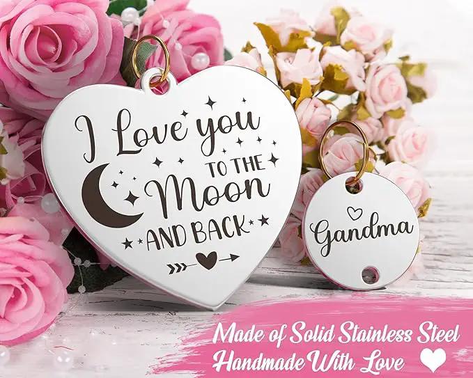 Best Grandma Gifts, for Grandma Nana from Granddaughter Grandchildren Grandkids, Unique Grandma Birthday Gifts for Nana Gigi Grandmother New Grandma Gifts Moon Crystal Suncatcher by GreenHaven Gardens