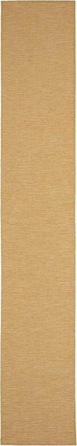 Nourison Home Positano 10' Runner Yellow Fabric Modern Area Rug (10' Runner) by GreenHaven Gardens