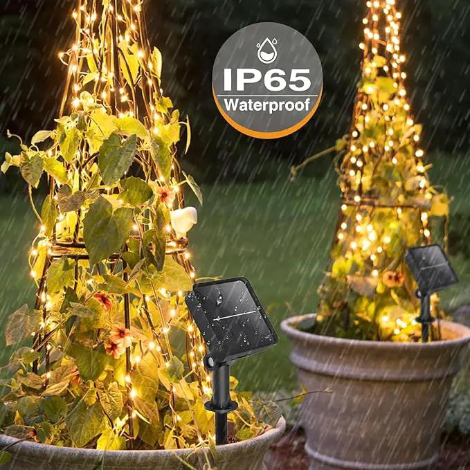 kolpop 10 Packs Solar Fairy Lights Outdoor, 32FT 80LED Solar String Lights Outdoor Waterproof, 8 Modes Copper Wire Solar Twinkle Lights for Garden Christmas Tree Party Wedding Decor(Warm White) by GreenHaven Gardens